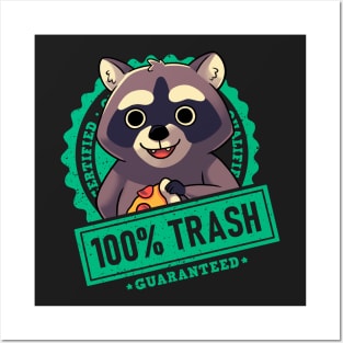 100% Cute Trash Panda Raccoon Seal Posters and Art